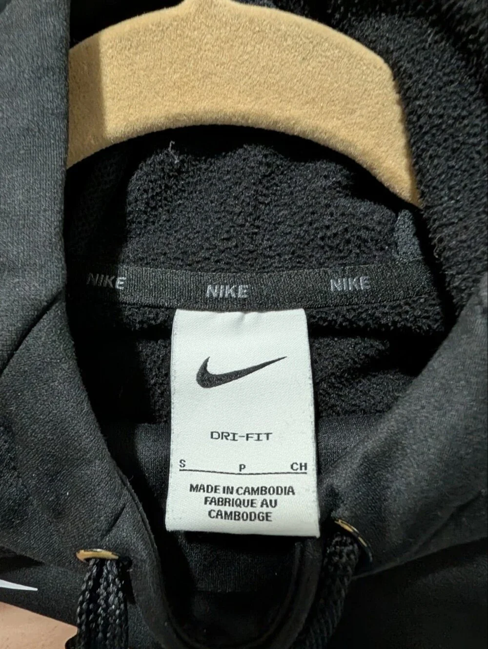 Nike Dry-Fit Pullover Hoodie Black DN Patch Men's S